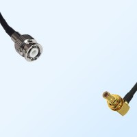SMB/Bulkhead Male Right Angle - Mini BNC/Male Coaxial Jumper Cable