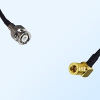 SMB/Female Right Angle - Mini BNC/Male Coaxial Jumper Cable