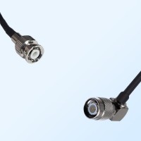 TNC/Male Right Angle - Mini BNC/Male Coaxial Jumper Cable