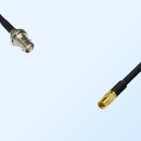MMCX/Female - Mini BNC/Bulkhead Female Coaxial Jumper Cable