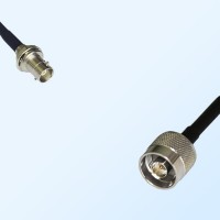 N/Male - Mini BNC/Bulkhead Female Coaxial Jumper Cable