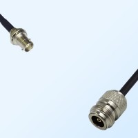 N/Female - Mini BNC/Bulkhead Female Coaxial Jumper Cable