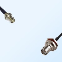 RP BNC/Bulkhead Female with O-Ring - Mini BNC/Bulkhead Female Cable