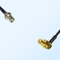 RP SMA/Bulkhead Female R/A - Mini BNC/Bulkhead Female Coaxial Cable