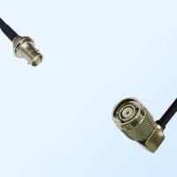 RP TNC/Male R/A - Mini BNC/Bulkhead Female Coaxial Jumper Cable
