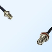 RP TNC/Bulkhead Female with O-Ring - Mini BNC/Bulkhead Female Cable