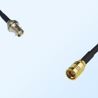 SMB/Female - Mini BNC/Bulkhead Female Coaxial Jumper Cable