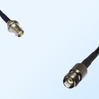TNC/Female - Mini BNC/Bulkhead Female Coaxial Jumper Cable