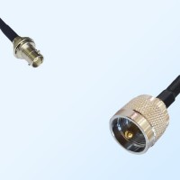 UHF Male - Mini BNC Bulkhead Female Coaxial Cable Assemblies