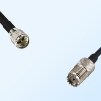 Mini UHF/Male - Mini UHF/Female Coaxial Jumper Cable