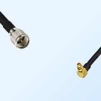 Mini UHF/Male - MMCX/Male Right Angle Coaxial Jumper Cable