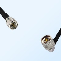 Mini UHF/Male - N/Male Right Angle Coaxial Jumper Cable