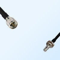 Mini UHF/Male - QMA/Bulkhead Female with O-Ring Coaxial Jumper Cable