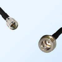 Mini UHF/Male - QN/Male Coaxial Jumper Cable