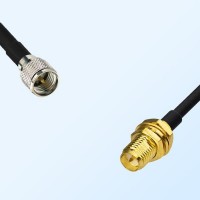 Mini UHF/Male - RP SMA/Bulkhead Female Coaxial Jumper Cable