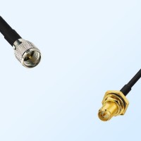 RP SMA Bulkhead Female with O-Ring - Mini UHF Male Cable Assemblies