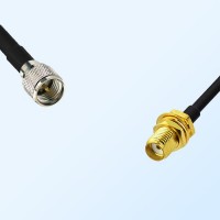 Mini UHF/Male - SMA/Bulkhead Female Coaxial Jumper Cable