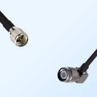 Mini UHF/Male - TNC/Male Right Angle Coaxial Jumper Cable