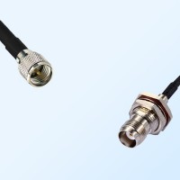 Mini UHF/Male - TNC/Bulkhead Female with O-Ring Coaxial Jumper Cable