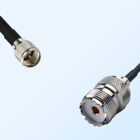 Mini UHF/Male - UHF/Female Coaxial Jumper Cable