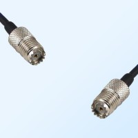 Mini UHF/Female - Mini UHF/Female Coaxial Jumper Cable