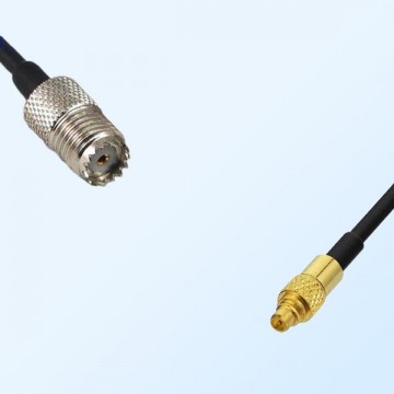 Mini UHF/Female - MMCX/Male Coaxial Jumper Cable