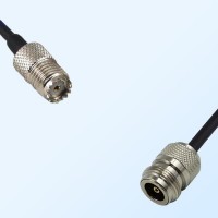 Mini UHF/Female - N/Female Coaxial Jumper Cable