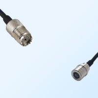 Mini UHF/Female - QMA/Male Coaxial Jumper Cable