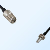 Mini UHF/Female - QMA/Bulkhead Female with O-Ring Coaxial Jumper Cable