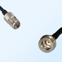 Mini UHF/Female - QN/Male Coaxial Jumper Cable