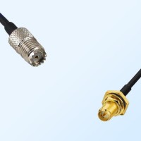 RP SMA Bulkhead Female with O-Ring - Mini UHF Female Cable Assemblies