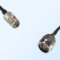 Mini UHF/Female - RP TNC/Male Coaxial Jumper Cable