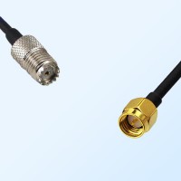 Mini UHF/Female - SMA/Male Coaxial Jumper Cable