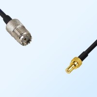 Mini UHF/Female - SMB/Male Coaxial Jumper Cable