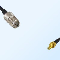 Mini UHF/Female - SMB/Bulkhead Male Coaxial Jumper Cable