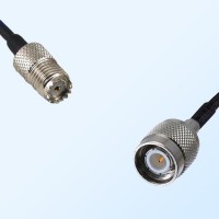 Mini UHF/Female - TNC/Male Coaxial Jumper Cable