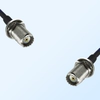 Mini UHF/Bulkhead Female - Mini UHF/Bulkhead Female Coaxial Cable