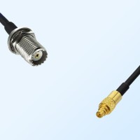 Mini UHF/Bulkhead Female - MMCX/Male Coaxial Jumper Cable