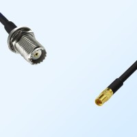 Mini UHF/Bulkhead Female - MMCX/Female Coaxial Jumper Cable