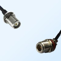 N Bulkhead Female R/A O-Ring - Mini UHF Bulkhead Female Cable
