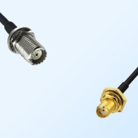 SMA O-Ring Bulkhead Female - Mini UHF Bulkhead Female Cable Assemblies