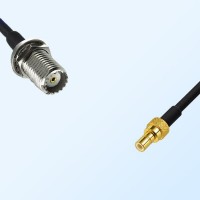Mini UHF/Bulkhead Female - SMB/Male Coaxial Jumper Cable