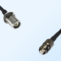 Mini UHF/Bulkhead Female - TNC/Female Coaxial Jumper Cable