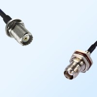 Mini UHF/Bulkhead Female - TNC/Bulkhead Female with O-Ring Cable