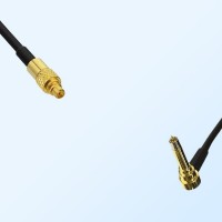 MMCX/Male - MS156/Male Right Angle Coaxial Jumper Cable