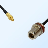 MMCX/Male - N/Bulkhead Female with O-Ring Coaxial Jumper Cable