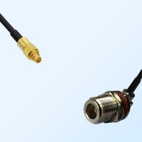 N Bulkhead Female R/A with O-Ring - MMCX Male Coaxial Cable Assemblies