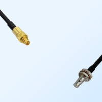 MMCX/Male - QMA/Bulkhead Female with O-Ring Coaxial Jumper Cable