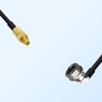 MMCX/Male - QN/Male Right Angle Coaxial Jumper Cable