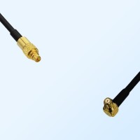 MMCX/Male - RP MCX/Male Right Angle Coaxial Jumper Cable